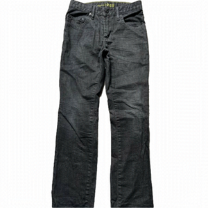 𝅺gap Black Denim Jeans With Adjustable Waist, Youth Boy’s Size 12, VGUC